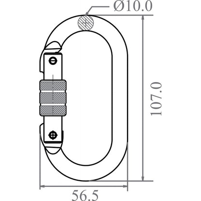Stahl-Karabiner Schraub